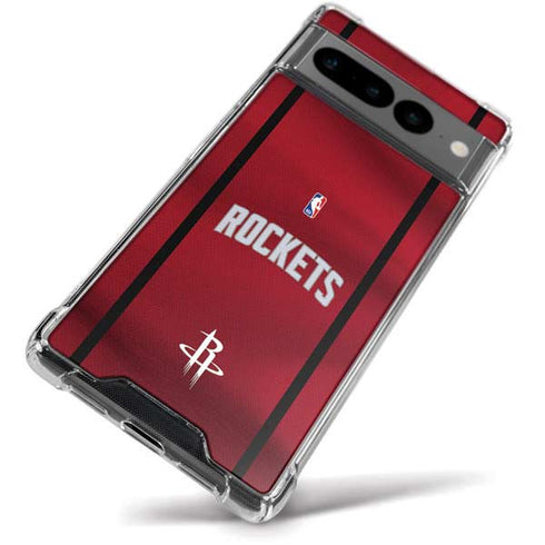 NBA Houston Rockets Jersey Google Pixel 7 Pro Clear Case